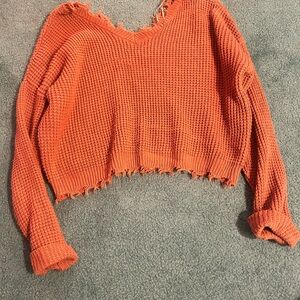 Moon & Madison Rust Knit Sweater